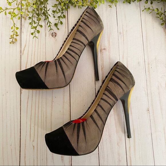 Jean-Michel Cazabat Zoya Platform Heels 38.5 - Picture 4 of 8